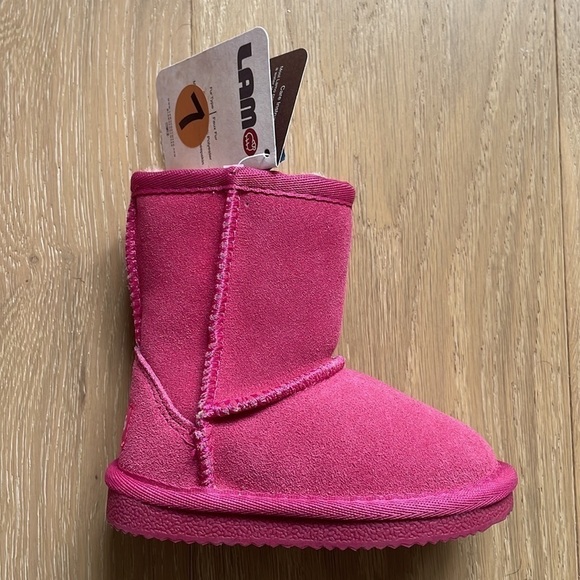 Nwt LAMO Kids Classic Suede Waterproof Boots - 7C - Picture 2 of 7
